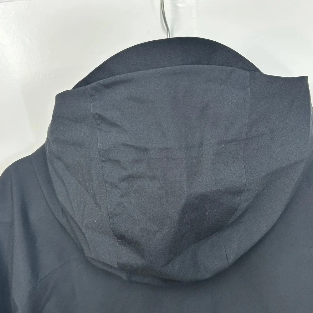 Under Armour Mens Storm Rain Jacket Black Hooded Full Zip 1305777 XXL 2XL